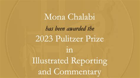 Mona Chalabi Awarded 2023 Pulitzer Prize For Illustrated Reporting And Commentary The Daily