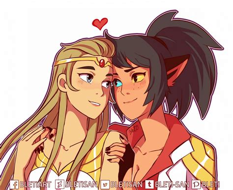 Adora And Catra By Bletisan On Deviantart She Ra Princess Of Power Princess Of Power She Ra