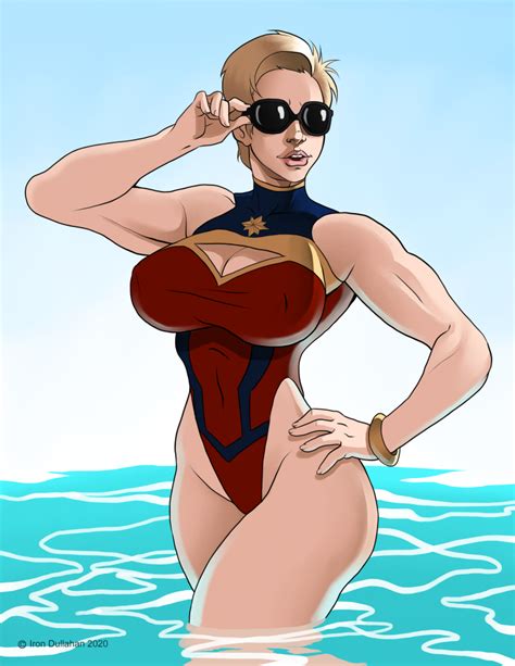 Captain Marvel Swimsuit By Iron Dullahan Hentai Foundry