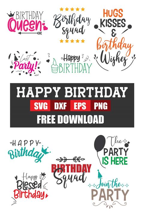 Free Birthday Svg Files For Cricut Hot Sex Picture