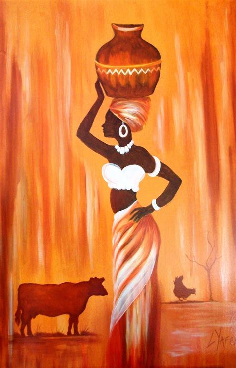 Oilpaintingwoman Pinturas Africanas Arte De áfrica Arte De áfrica