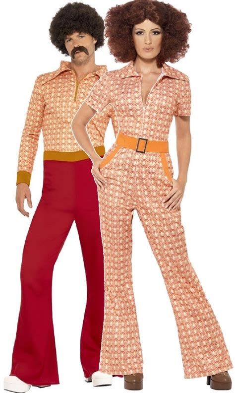 Couples Authentic 70s Fancy Dress Costume Disco Fancy Dress 70s Party Outfit 70s Fancy Dress