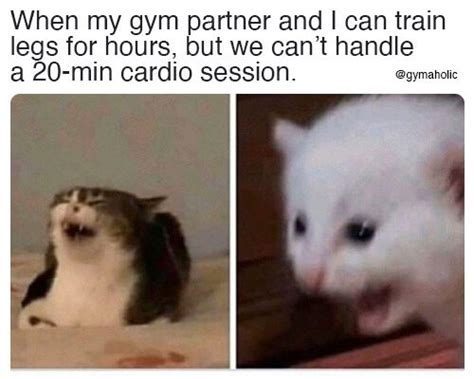 Me When My Gym Partner Wants To Do Cardio Gymaholic