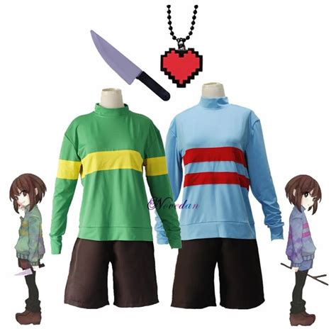 Anime Game Undertale Frisk Chara Cosplay Costume Andertail Sweatshirts