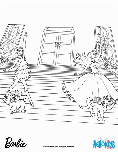 Barbie Princess And The Popstar Coloring Pages Coloring Home