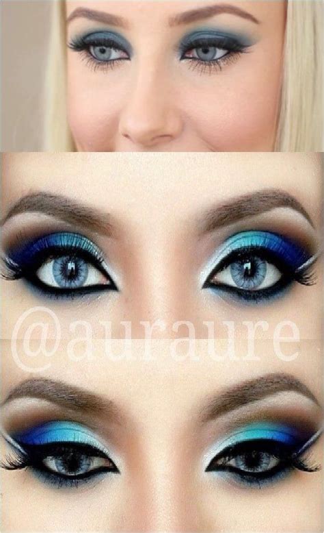 Eye Shadow Combos For Mesmerizing Blue Eyes Smokey Eye Makeup Eyeshadow For Blue Eyes Fall