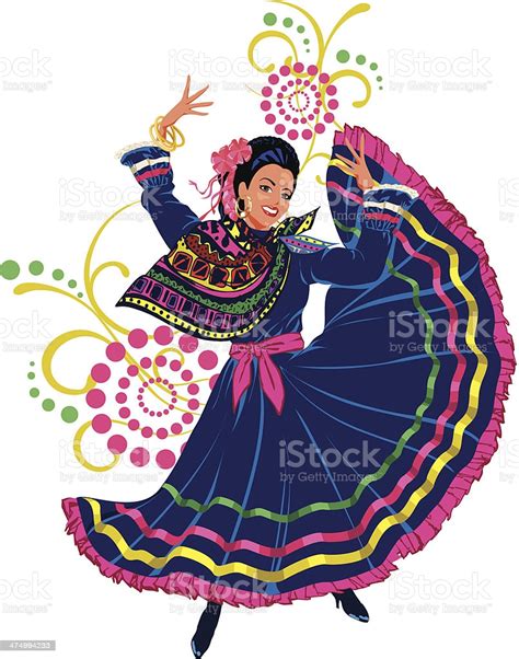 Mexican Dancer Stock Illustration Download Image Now