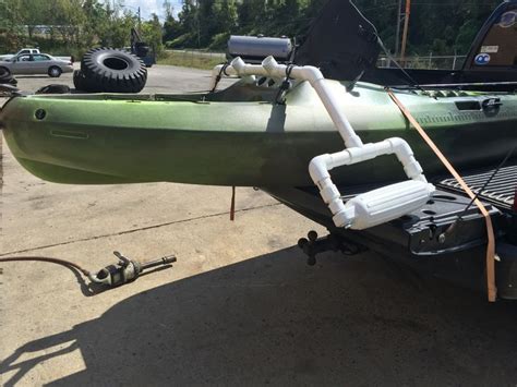 Diy Outriggers Installed Kayaking Kayak Equipment Kayak Fishing