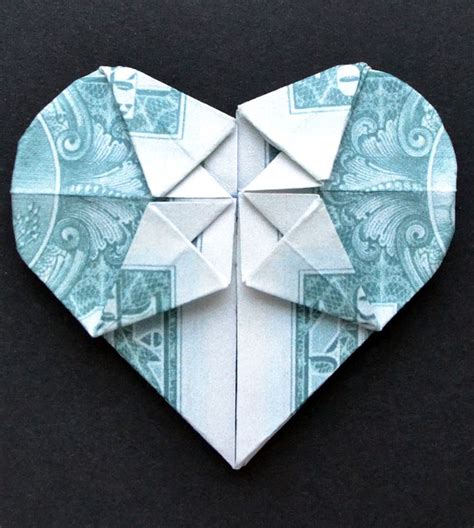My Money Heart Easy Dollar Origami For A Valentines Day Tutorial