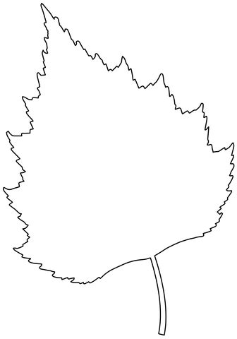 Shape Of Birch Leaf Free Printable Papercraft Templates
