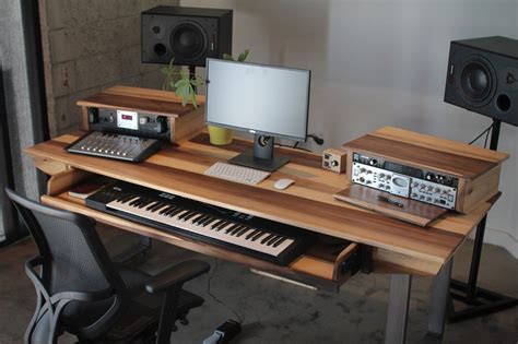 Cool idea studio desk unique idea from scraps of wood!three x's i am very happy with the result we turn simple things into unique. Monkwood SD88 Studio Desk for Audio / Video / Music / Film ...