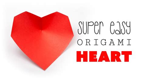Super Easy Origami Heart Tutorial Diy Paper Kawaii Youtube