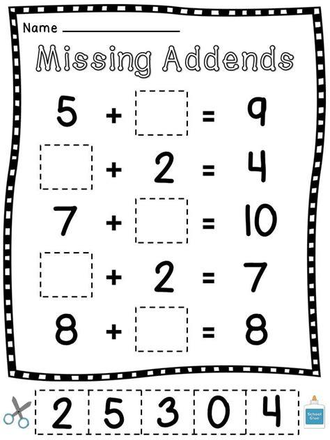 Missing Addends Worksheets 2nd Grades And Math