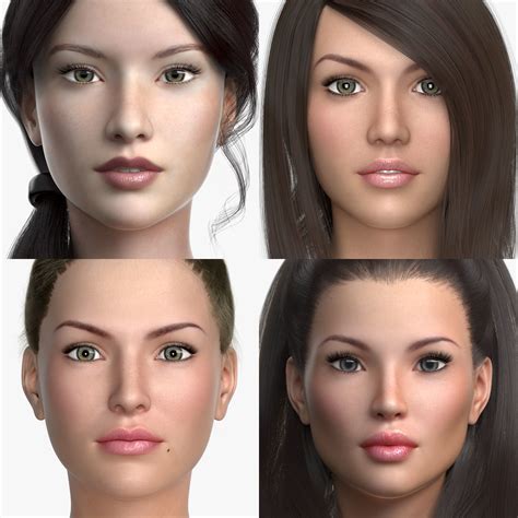 3d Female Model Collection Vol 01 Cgtrader