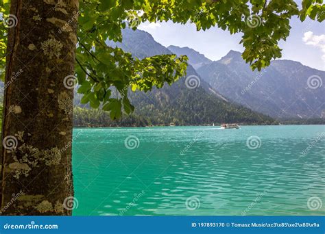 Plansee Lake In Austrian Alps Stock Photo Image Of Holidays