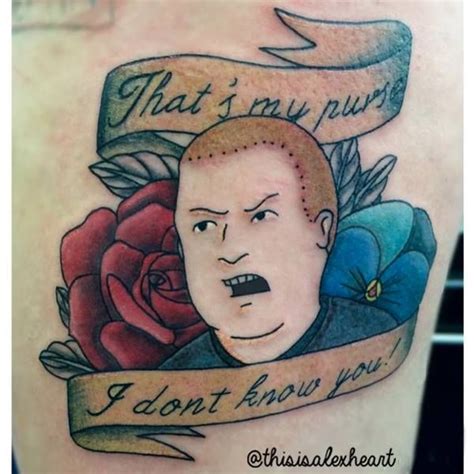 Bobby Hill King Of The Hill Tattoo Alex Heart Tattoos King Of The