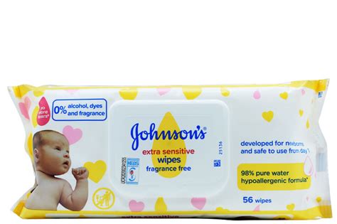 Johnsons Baby Wipes Extra Sensitive 56s Afrika