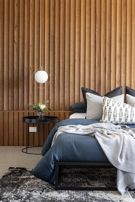 New Scalloped Timber Feature Wall Bedroom Wall Panels Bedroom