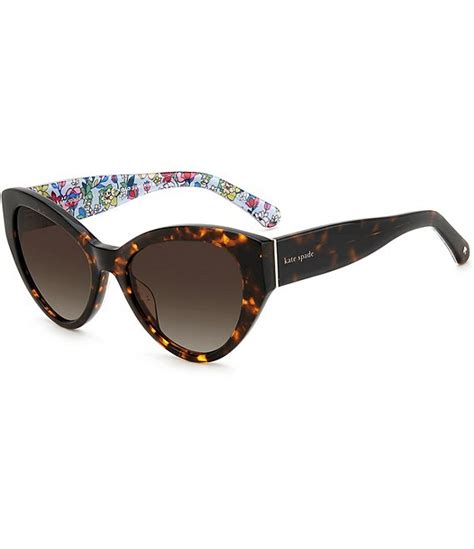 Kate Spade New York Womens Paisleigh Floral Havana Cat Eye Sunglasses