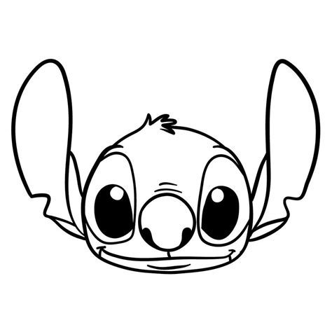 How To Draw Stitch S Head Sketchok Easy Drawing Guides Lilo And