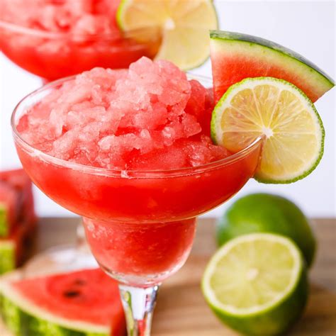 4 Ingredient Frozen Watermelon Margarita The Best Summer Drink