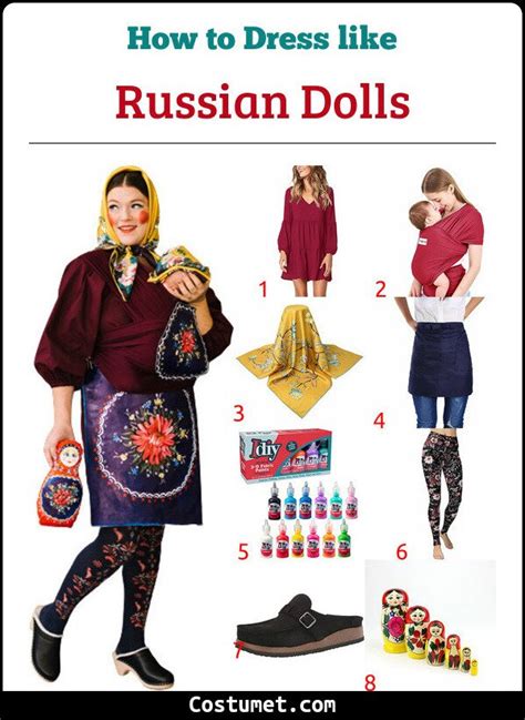 Russianmatryoshka Doll Costume For Cosplay And Halloween