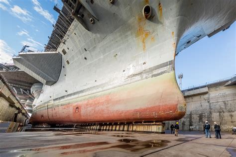 Awe Inspiring Images From Underneath A Well Worn Uss Nimitz The Navys