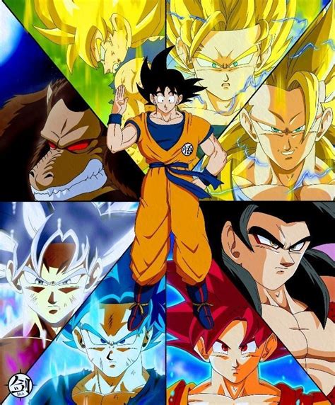 Ben ramsey wrote dragonball evolution, and he asked me to tell you that he is sorry. Goku - All transformations | Personajes de dragon ball ...