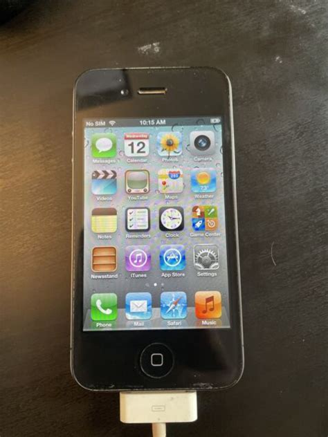 Apple Iphone 4 32gb Black Atandt A1332 Gsm For Sale Online Ebay