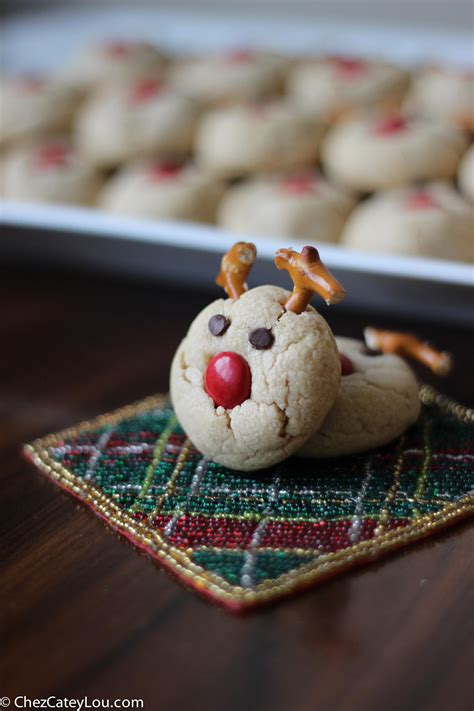 Peanut Butter Reindeer Cookies Guest Post On Twin Stripe Chez