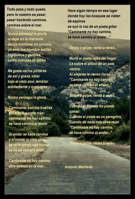 A Poem Written In Spanish On The Side Of A Road