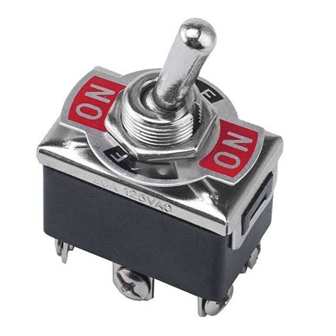 3 Pin Position On Off On Spring Return Momentary Metal Toggle Switch