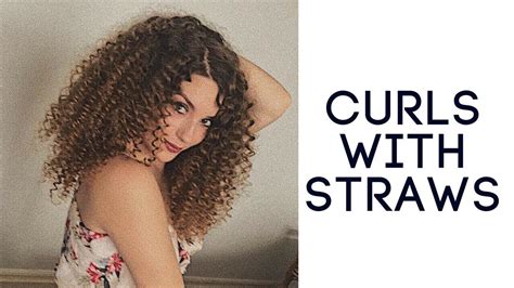 How To Curly Hair With Straws Youtube