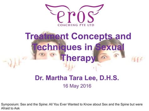 treatment concepts and techniques in sexual therapy ppt