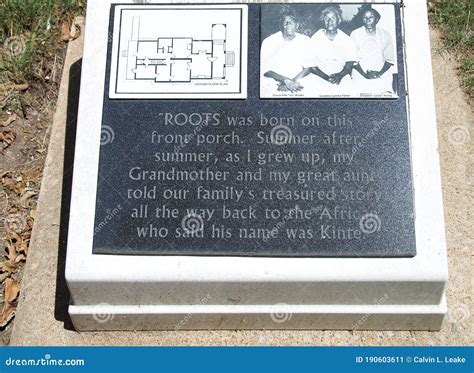 Alex Haley Museum Roots Plaque Editorial Photo Image Of Henning