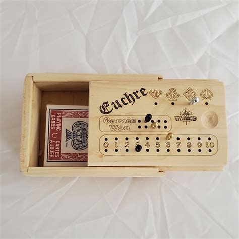 Euchre Game Trick Taking Card Game Box 4 Player Game Etsy