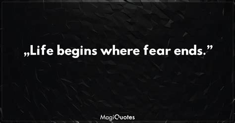 life begins where fear ends osho