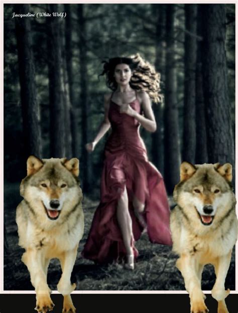 Woman And Wolves Running In Forest Wolf Running Girl Running Running