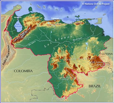 Map Of Venezuela 88 World Maps