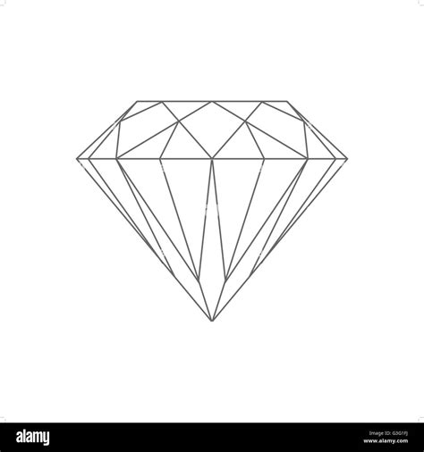 Diamond Line Drawing Hi Res Stock Photography And Images Alamy