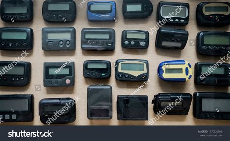 Many Old Black Pagers Beepers On Stock Photo 1670926906 Shutterstock