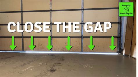 How To Fix Garage Door Gap Travel Adjustment Youtube