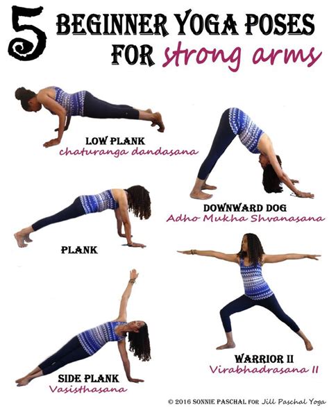 5 Yoga Poses For Strong Arms Yoga Poses Yoga Poses For Beginners