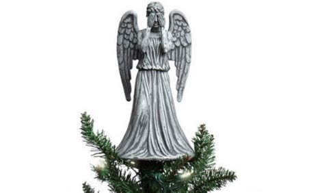 Doctor Whos Weeping Angel Christmas Tree Topper Dangerous Minds