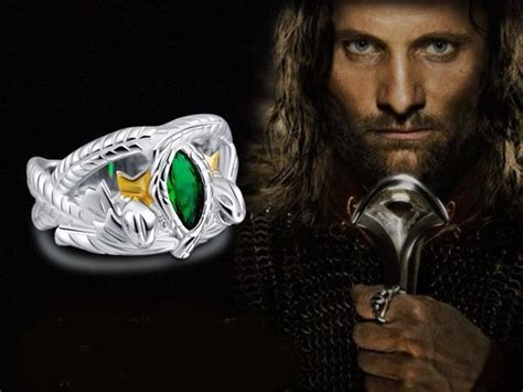 Aragorn 925 Sterling Silver Ring Ring Of Barahir Aragorn Etsy