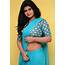Actress Alekhya Saree Photos In Blue Hot Stills  Telugu