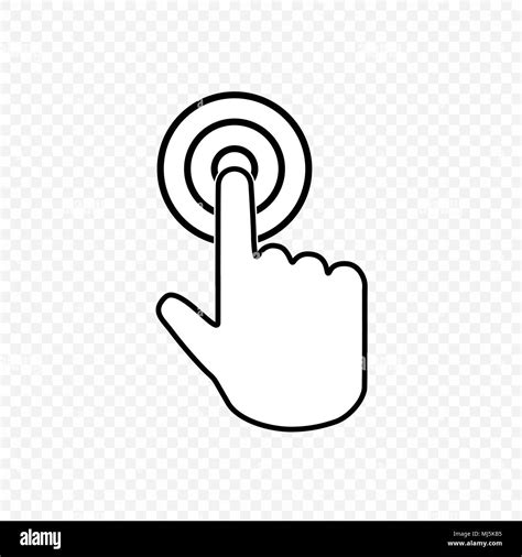 Mouse Hand Cursor Vector Icon Stock Vector Image And Art Alamy