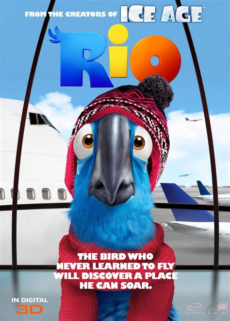 The title refers to the brazilian city of rio de janeiro. Rio (2011) poster - FreeMoviePosters.net