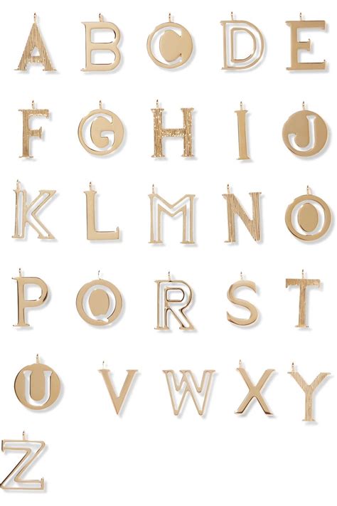 Chloé Alphabet Gold Plated Bag Charm Letter Jewelry Chloe Jewelry