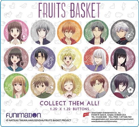 Mar228155 Fruits Basket 2019 Cast 220pc 1 25in Button Bmb Ds Previews World